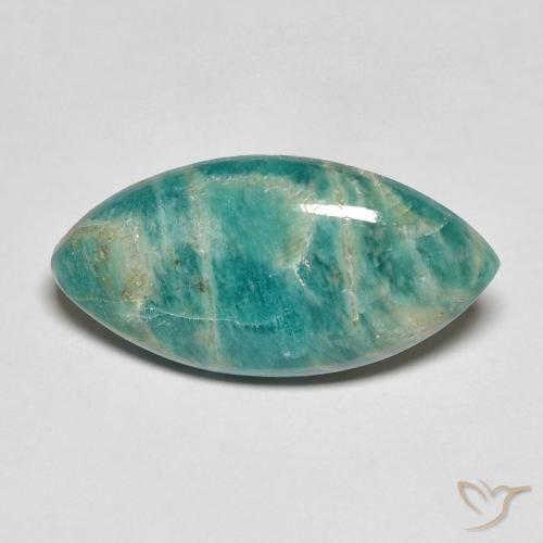 5.60ct Natural Verde pino Amazonita, Marquesa, Opaco