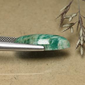 Amazonita Verde medio natural de 7.16 ct, Marquesa, Opaco