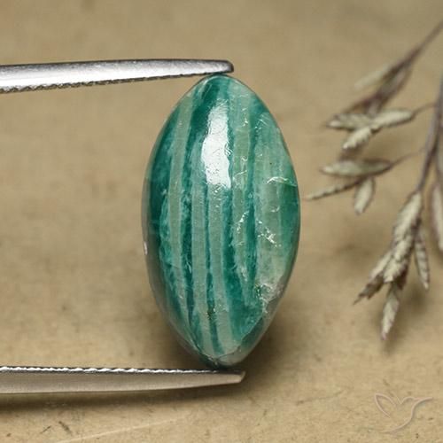 8.65ct Natural Verde frío Amazonita, Marquesa, Opaco