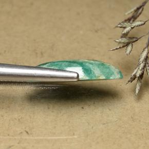 Amazonita Verde-azul natural de 5.95 ct, Marquesa, Opaco