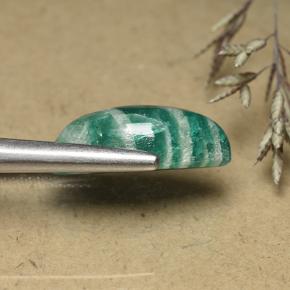 Amazonita azul verdoso natural de 8,34 ct, marquesa, opaco