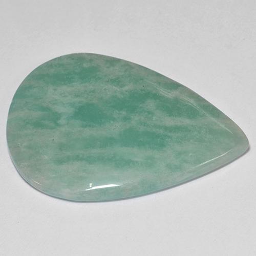 Amazonita turquesa natural de 17,50 ct, en forma de pera, translúcido