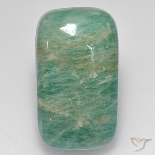 17.38ct Natural Tono azul verde Amazonita, Forma Cojín, Translúcido