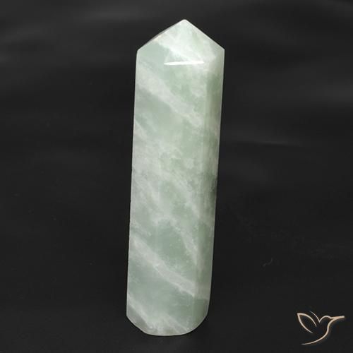 Amazonita Blanco verdoso natural de 21.96 ct, Elegante, Translúcido