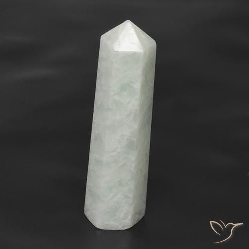 Amazonita Blanco verdoso natural de 19.04 ct, Elegante, Translúcido