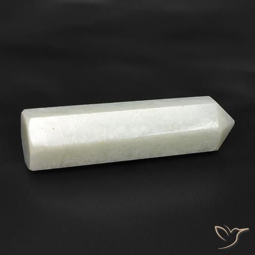 Amazonita Blanco verde claro natural de 22.77 ct, Elegante, Translúcido