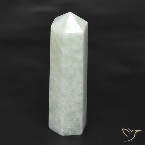 Amazonita Blanco verdoso natural de 24.08 ct, Elegante, Translúcido