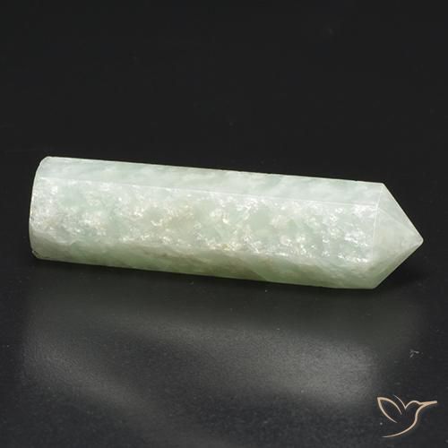 Amazonita Verde gris natural de 18.91 ct, Elegante, Translúcido
