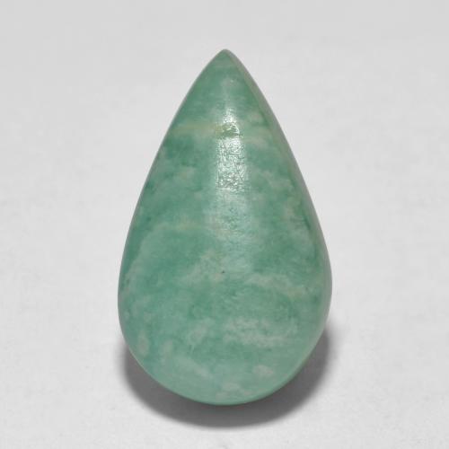 Amazonita turquesa natural de 5,54 ct, en forma de pera, translúcido