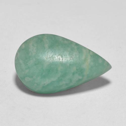 Amazonita turquesa natural de 5,54 ct, en forma de pera, translúcido