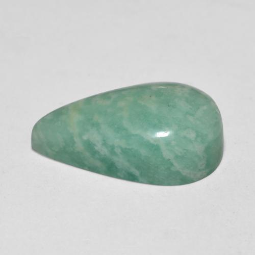 Amazonita turquesa natural de 5,54 ct, en forma de pera, translúcido