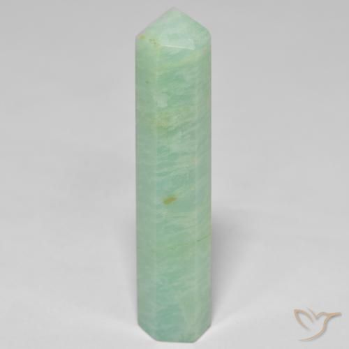 Amazonita Verde musgo pálido natural de 23.35 ct, Elegante, Opaco