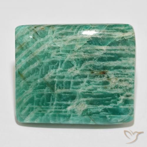 75.66ct Natural Verde frío Amazonita, Forma Cojín, Opaco