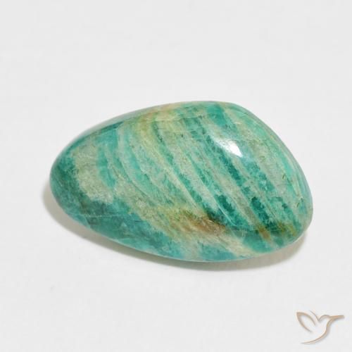 Amazonita Verde multicolor natural de 9.12 ct, Elegante, Opaco