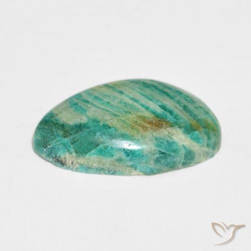 Amazonita Verde multicolor natural de 9.12 ct, Elegante, Opaco
