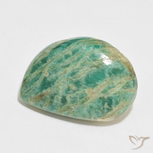 Amazonita Verde multicolor natural de 32.34 ct, Elegante, Opaco