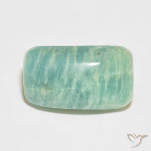 14.52ct Natural Verde multicolor Amazonita, Forma Cojín, Opaco