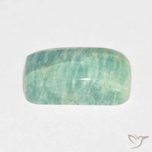 Amazonita Verde multicolor natural de 14.52 ct, Forma Cojín, Opaco