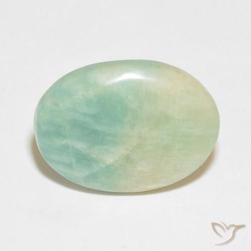 13.05ct Natural Verde claro Amazonita, Ovalada, Opaco