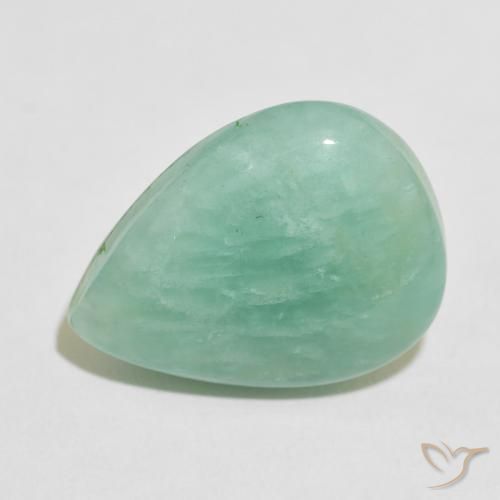 15.86ct Natural Verde azulado claro Amazonita, En forma de pera, Opaco