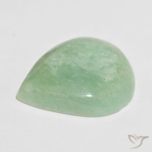 Amazonita Verde medio natural de 26.28 ct, En forma de pera, Opaco