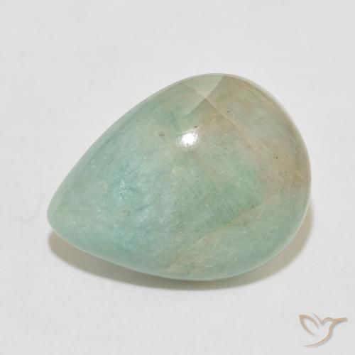 10.53ct Natural Verde azulado claro Amazonita, En forma de pera, Opaco