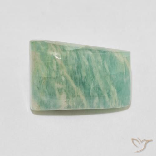11.71ct Natural Verde musgo claro Amazonita, Elegante, Opaco
