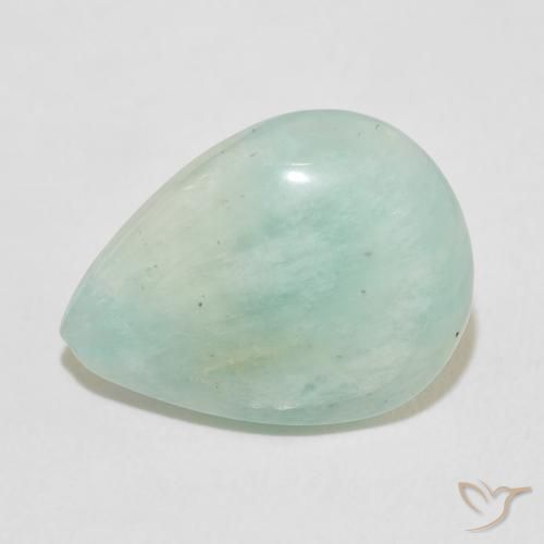 8.82ct Natural Verde azulado claro Amazonita, En forma de pera, Opaco
