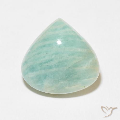 11.81ct Natural Verde mar claro Amazonita, En forma de pera, Opaco