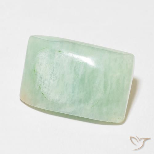 Amazonita Verde claro natural de 29.25 ct, Forma Cojín, Opaco