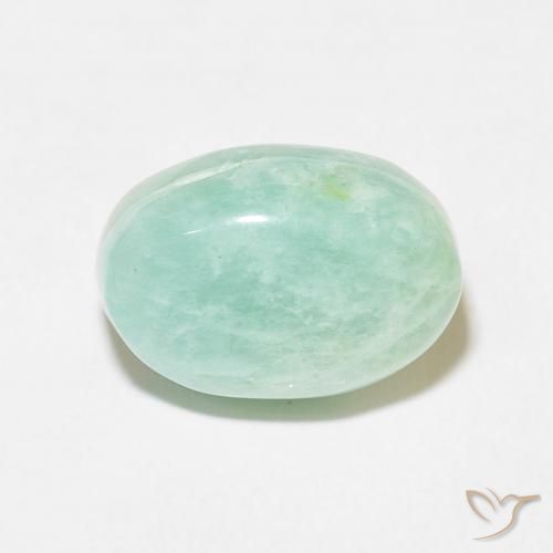 9.01ct Natural Verde azulado claro Amazonita, Ovalada, Opaco