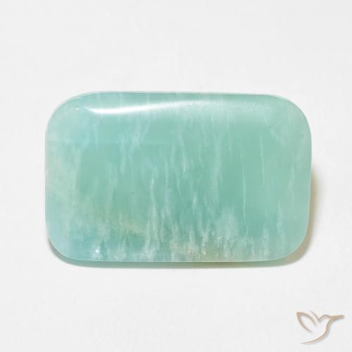 19.86ct Natural Verde azulado claro Amazonita, Forma Cojín, Opaco