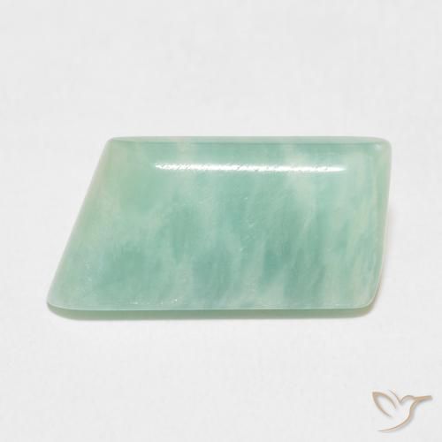7.41ct Natural Verde azulado claro Amazonita, Elegante, Opaco