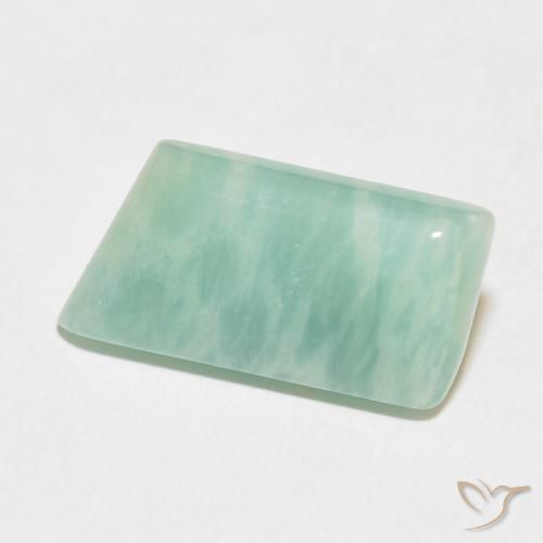 Amazonita Verde azulado claro natural de 7.41 ct, Elegante, Opaco