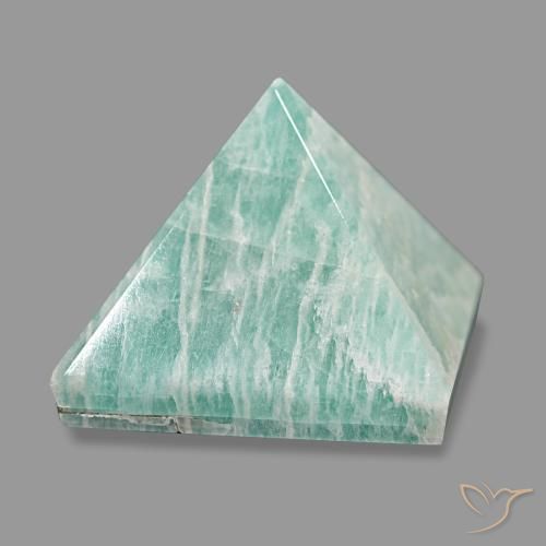 Amazonita Verde mar claro natural de 82.68 ct, Cuadrado, Opaco