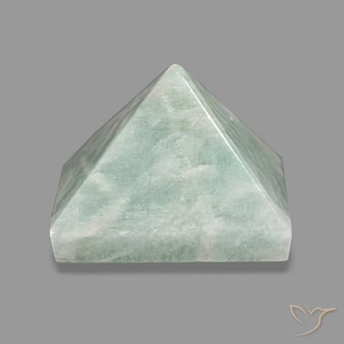 60.66ct Verde claro Amazonita, Cuadrado, Opaco