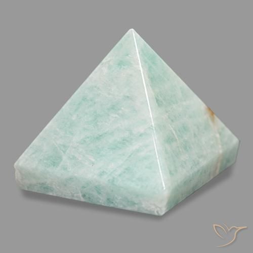 Amazonita Verde gris musgoso natural de 79.08 ct, Cuadrado, Opaco