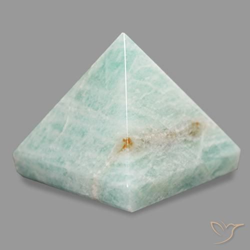 Amazonita Verde gris musgoso natural de 79.08 ct, Cuadrado, Opaco