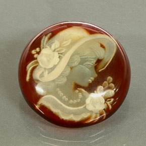 Ámbar naranja natural de 14,67 ct, transparente, transparente / translúcido
