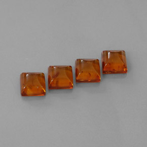 Gemas de ámbar naranja natural de  ct, transparente, transparente / translúcido