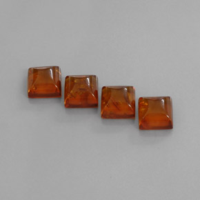 Gemas de ámbar naranja natural de  ct, transparente, transparente / translúcido