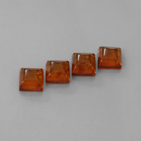 Gemas de ámbar naranja natural de  ct, transparente, transparente / translúcido