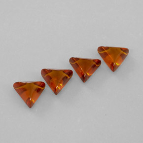 Gemas de ámbar naranja natural de  ct, transparente, transparente / translúcido