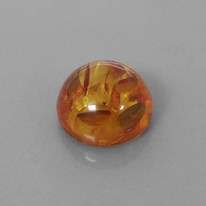 Ámbar naranja natural de 1,79 ct, transparente, transparente / translúcido