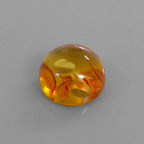 Ámbar Naranja amarillo natural de 1.78 ct, Transparente, Transparente / Translúcido