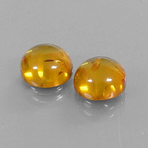 Gemas de ámbar naranja natural de  ct, transparente, transparente / translúcido