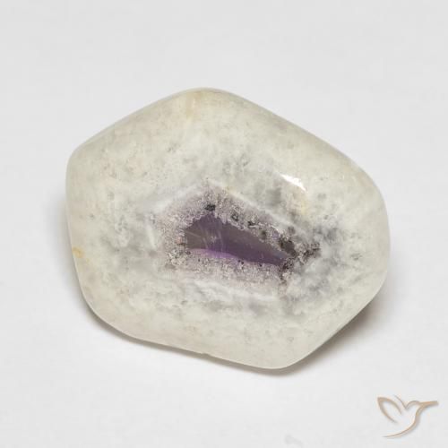 Rebanada de geoda de amatista Multicolor natural de 9.18 ct, Elegante, Transparente