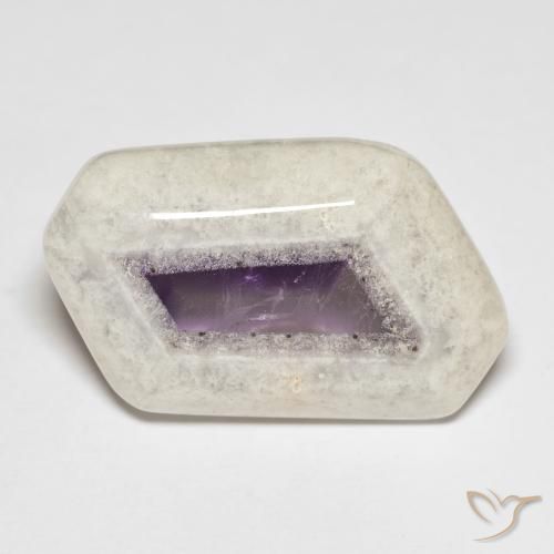 23.79ct Natural Multicolor Rebanada de geoda de amatista, Elegante, Transparente