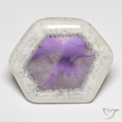 39.11ct Natural Multicolor Rebanada de geoda de amatista, Elegante, Transparente