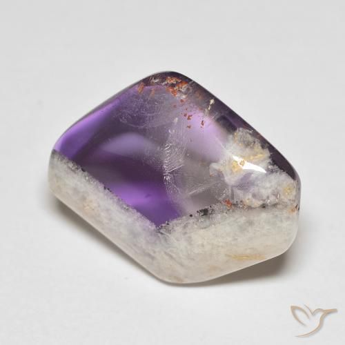 16.04ct Natural Multicolor Rebanada de geoda de amatista, Elegante, Transparente
